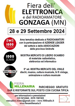 1000 RADIO - 1000 SCAMBI + VINIL ITALY -Gonzaga (MN) -
            settembre 2024