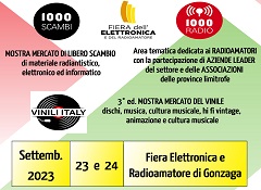 Gonzaga (MN) - 1000
                    Radio 100 Scambi) - settembre 2023